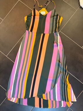 NWT Lost + Wander Pandora Stripe Dress Evereve Size Medium